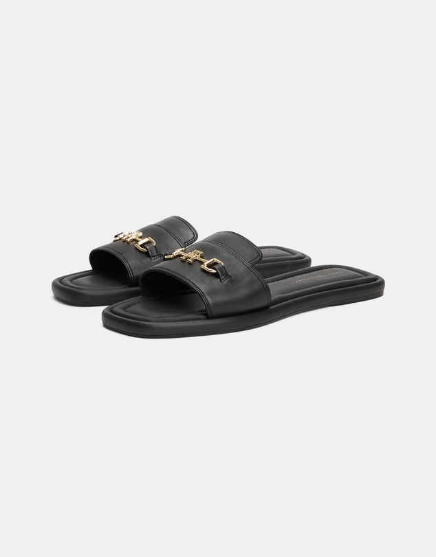 Tommy Hilfiger - Leather Horsebit Mules - Women's