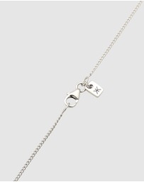 Kuzzoi - ICONIC EXCLUSIVE - Necklace Male Geometric Red Enamel 925 Sterling Silver