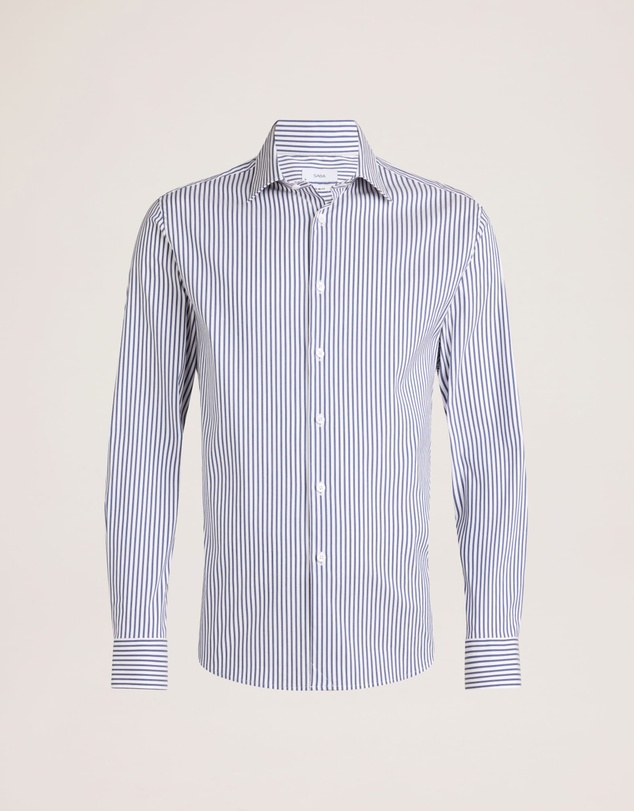 SABA - Calvin Long Sleeve Slim Stripe Shirt