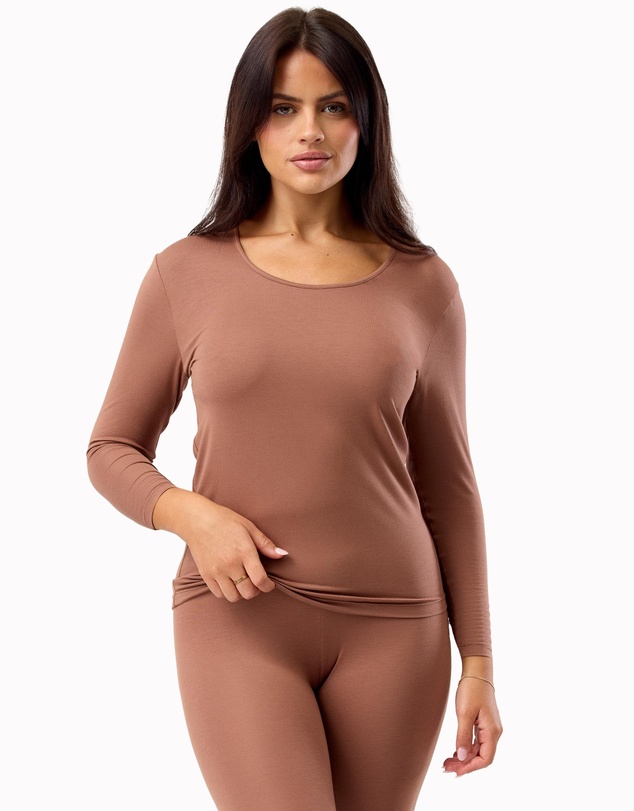 Hush Hush - Modal Thermal Long Sleeve Top
