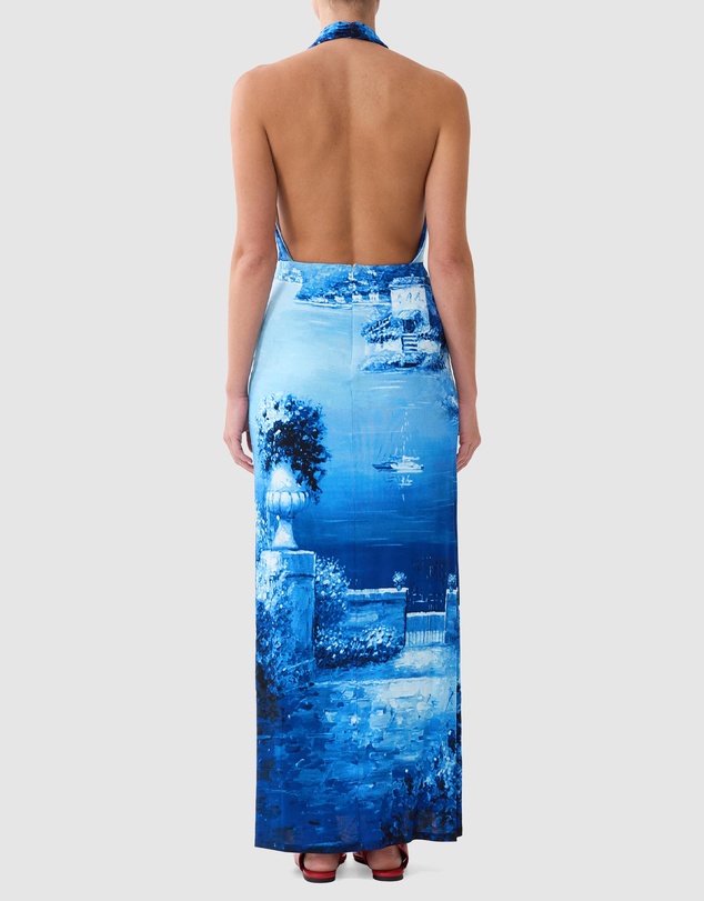 Camilla - Deep Cowl Plunge Dress