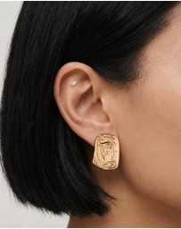 HOUSE OF SLANI - Textured Gold Keelie Earrings