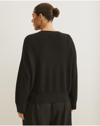 Atmos&Here Curvy - Organic Cotton Relaxed Crew Knit