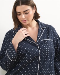 Atmos&Here Curvy - Riley Polka Dot Cotton PJ Set