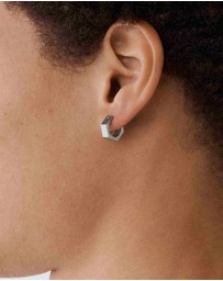 Diesel - Steel Silver-Tone Earring