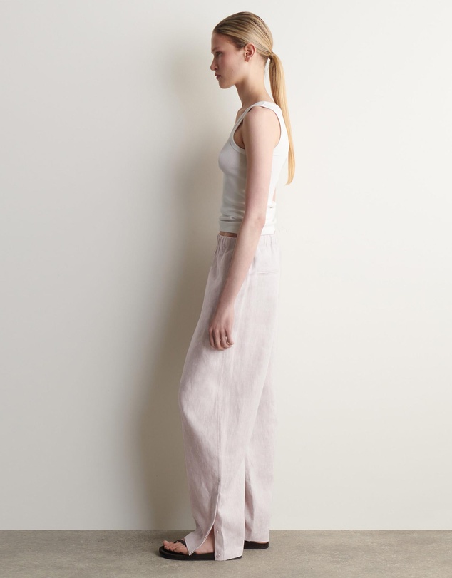 COS - Elasticated Linen Barrel-Leg Trousers