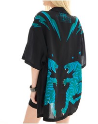 THE TALES - Osaka Tiger Silk Shirt Dress