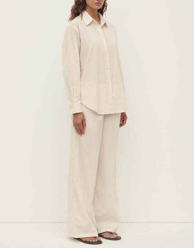 Assembly Label - Marina Stripe Fitted Shirt