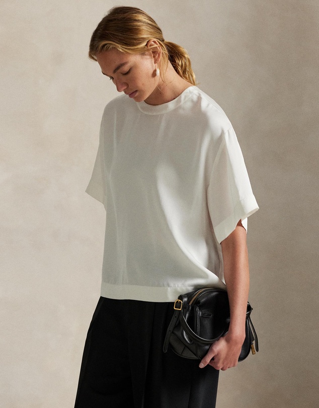 Polo Ralph Lauren - Oversize Satin Tee - ICONIC EXCLUSIVE