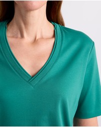 David Lawrence - Misty V Neck Cotton Tee