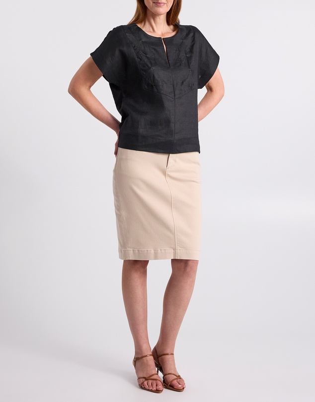 David Lawrence - Andrea Linen Mix Tee