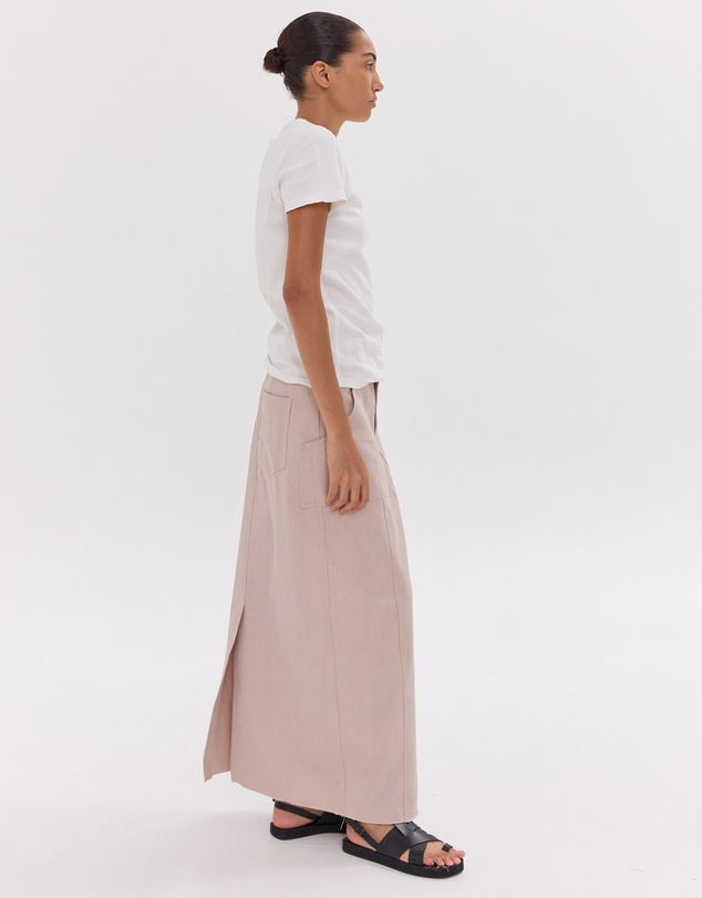 Cloth & Co. - The Long Element Skirt | Mushroom