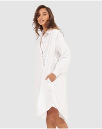 Primness - Ruffles Shirt Dress