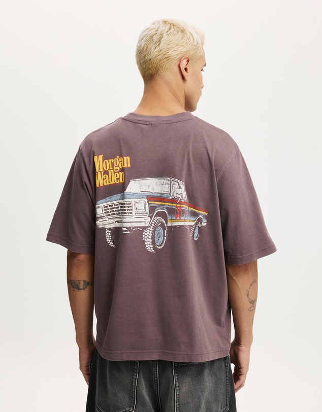 Cotton On - Cropped Fit Music T-Shirt