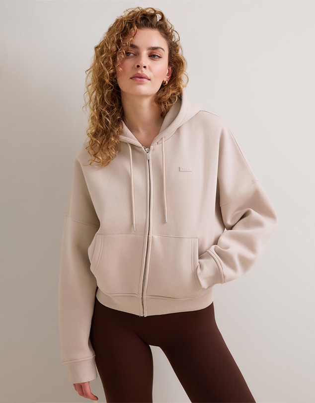 TALA - Oversized Zip Through Hoodie