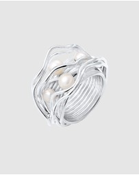 Elli Jewelry - Ring Pearls 925 Sterling Silver