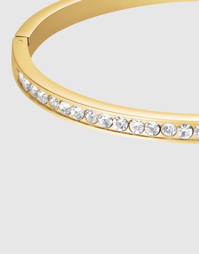 Rosefield - Crystal Gold-Tone Bangle