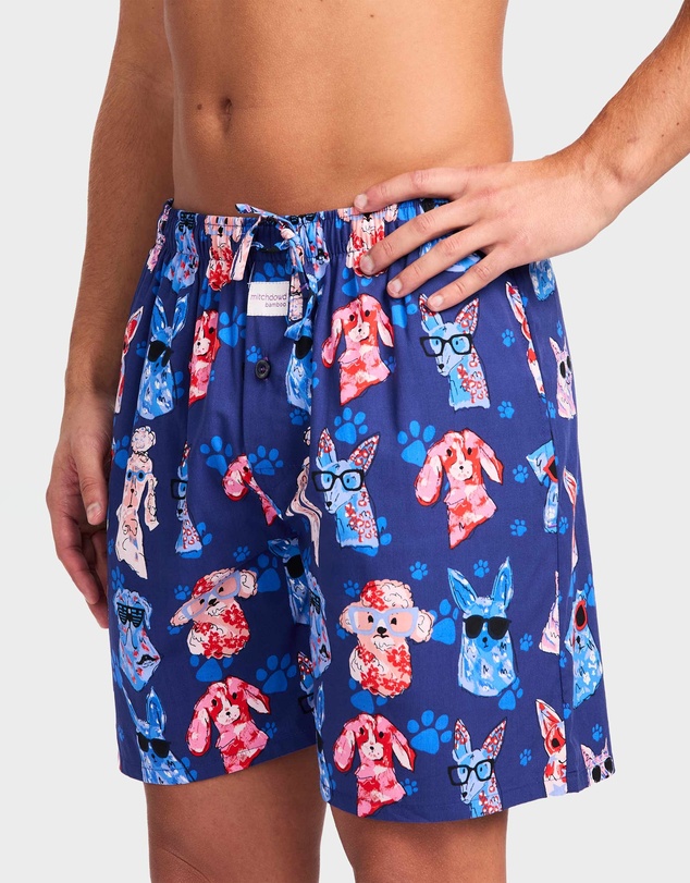 Mitch Dowd - Mitchdowd Dog Paws Bamboo Sleep Shorts