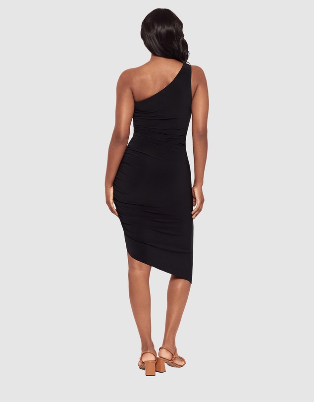 Miraclesuit Shapewear - Jeni Midi One Shoulder Asymmetric Shaping Dress