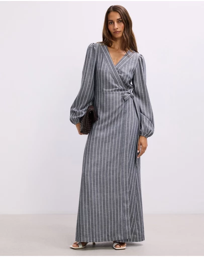 The Fated - Ellisa Wrap Maxi Dress