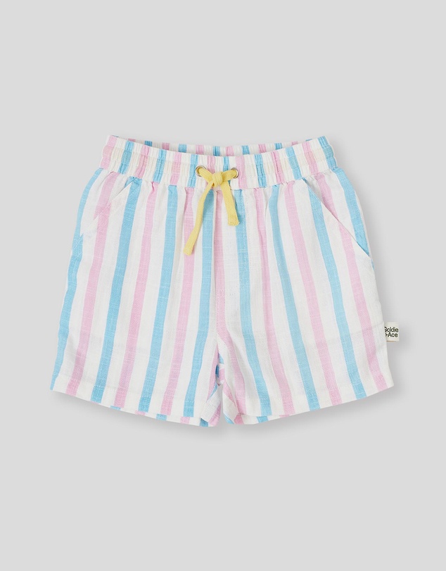 Goldie + Ace - Playtime Stripe Noah Shorts- ICONIC EXCLUSIVE- Babies-Kids