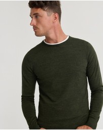 Oxford - Crew Neck Pure Wool Pullover