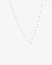 Michael Hill - Horseshoe Necklace with 0.10 Carat TW of Diamonds in 10kt Yellow Gold