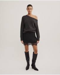 Witchery - Fluffy Asymmetric Knit