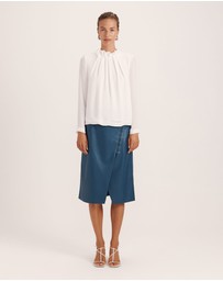 SABA - Willa High Neck Long Sleeve Top