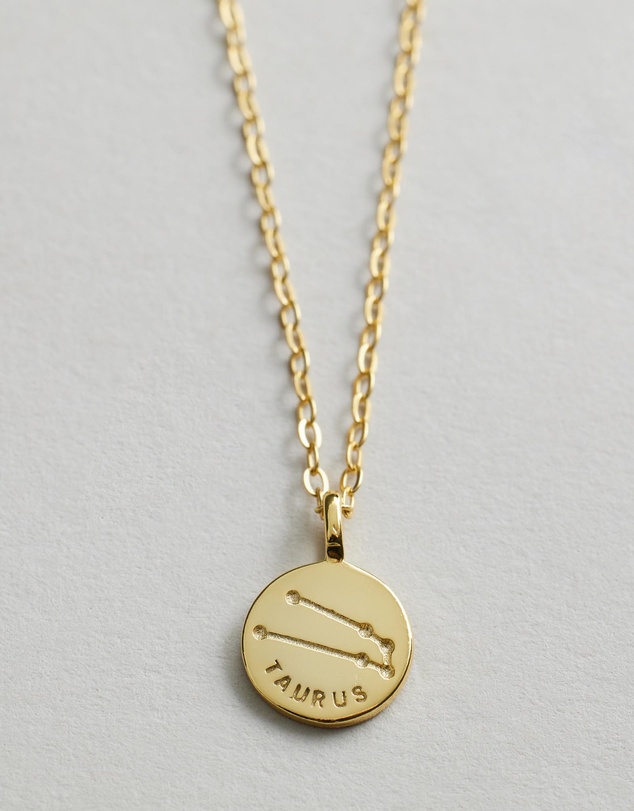 Native Sol - Taurus Star Sign Pendant Necklace