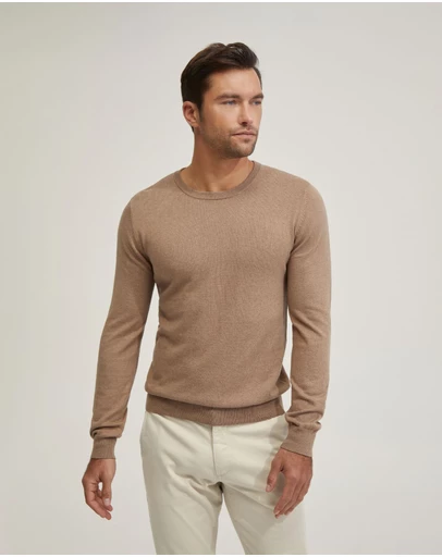 Oxford - Basic Crew Neck Cashmere Blend Top