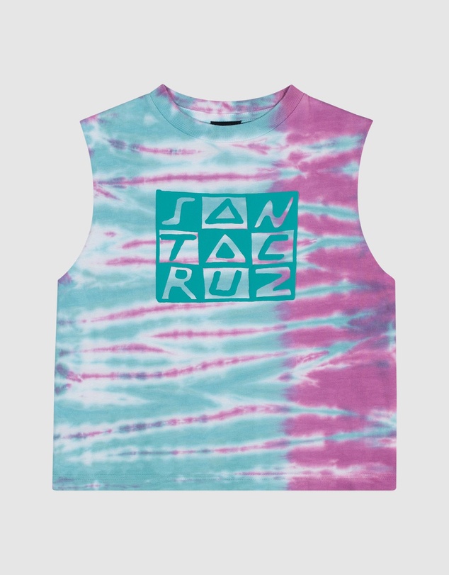 Santa Cruz - Checker Block Front Muscle - Teens