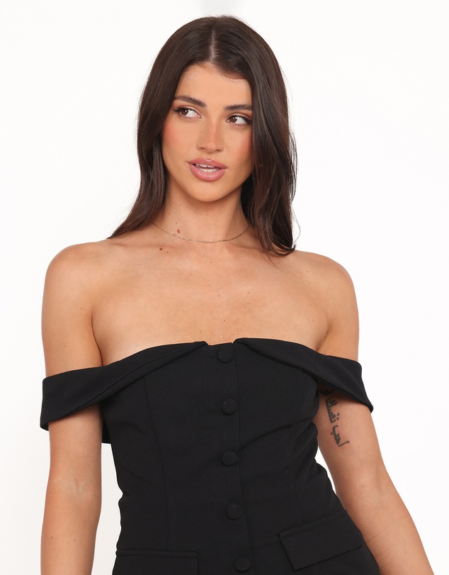 Petal & Pup - Varley Off Shoulder Mini Dress - Black