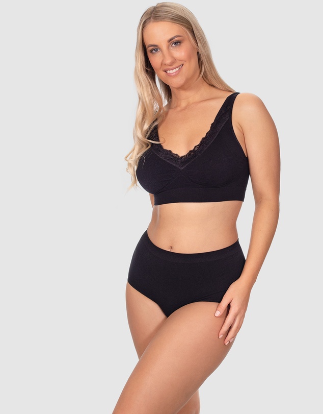 B Free Intimate Apparel - Seamless Cotton Full Briefs - 3 Pack