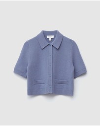 & Other Stories - Short Sleeve Merino-Blend Cardigan