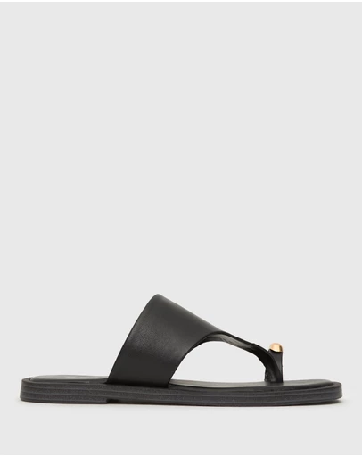 Betts - Dolphin Leather Thong Sandals