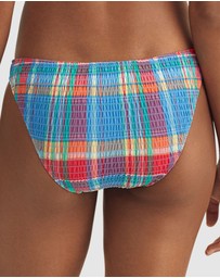 Polo Ralph Lauren - Smocked Madras Devin Hipster Bikini Bottom