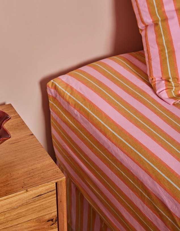 Mosey Me - Sunrise Stripe Fitted Sheet