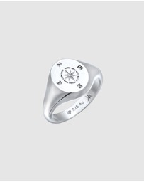 Kuzzoi - ICONIC EXCLUSIVE - Ring Men Compass in 925 Sterling Silver
