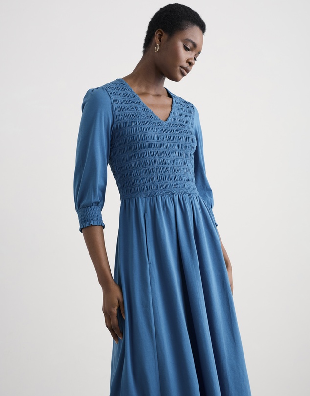 Seasalt - Sea Sound Jersey V-Neck Midi Dress