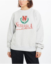 Vintage by The Real Deal - Pre Loved - 1990 NCAA University of Nebraska Huskers Sweatshirt
