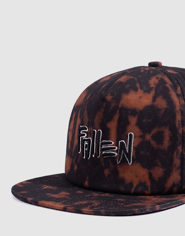 Fallen Footwear - Fallen Footwear Claw Hat Flat Visor 3D EVA Embroidery - Black Orange