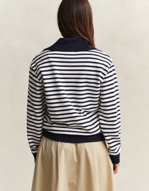 Gant - Striped Half-Zip Sweatshirt