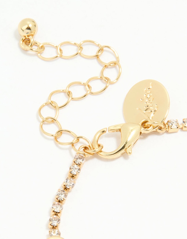 Lovisa - Gold Plated Flower Cupchain Bracelet