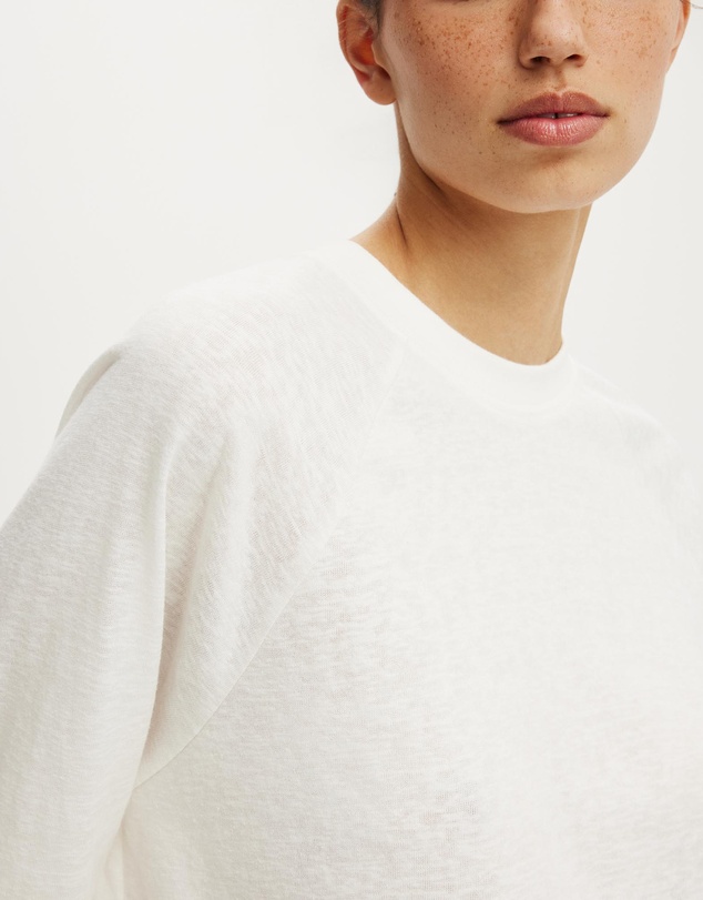 Cotton On - Boxy Raglan Long Sleeve Tee