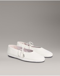 Calvin Klein - Leather Mary Jane Ballerinas