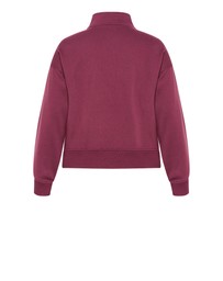 City Chic - Bliss Half Zip Sweatshirt