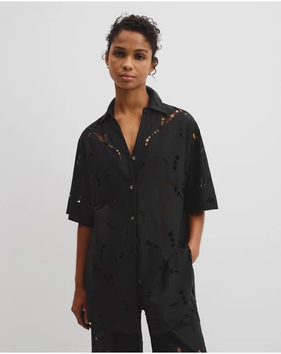 Country Road - Lace Longline Shirt