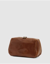 Republic of Florence - The Otto Tan Leather Dopp Kit