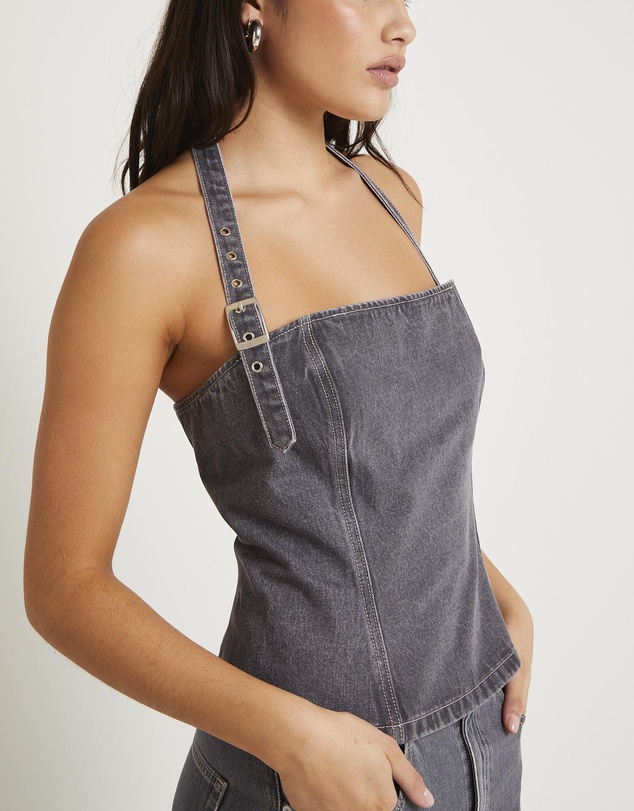 Insight - Allegra Corset Denim Top